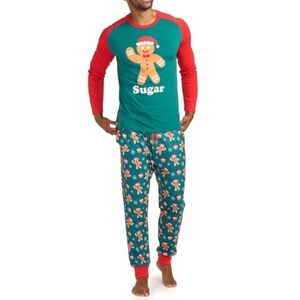Tipsy Elves Christmas Green Sugar Pajama Set Size Large Mens
